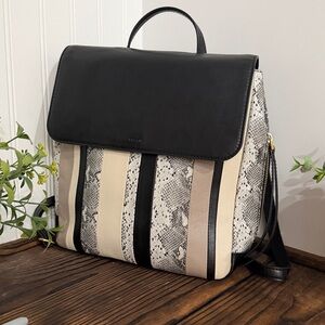 New Fossil Claire Patchwork leather backpack